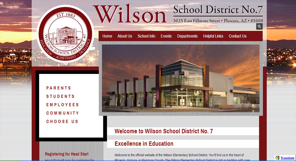 School district websites & independent school websites responsive