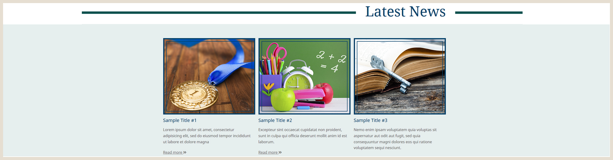 Example of Full Width News with Photos