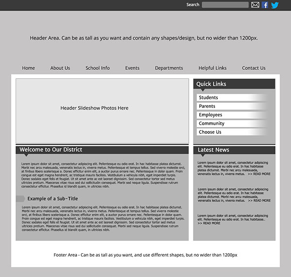Custom Template School Websites 1