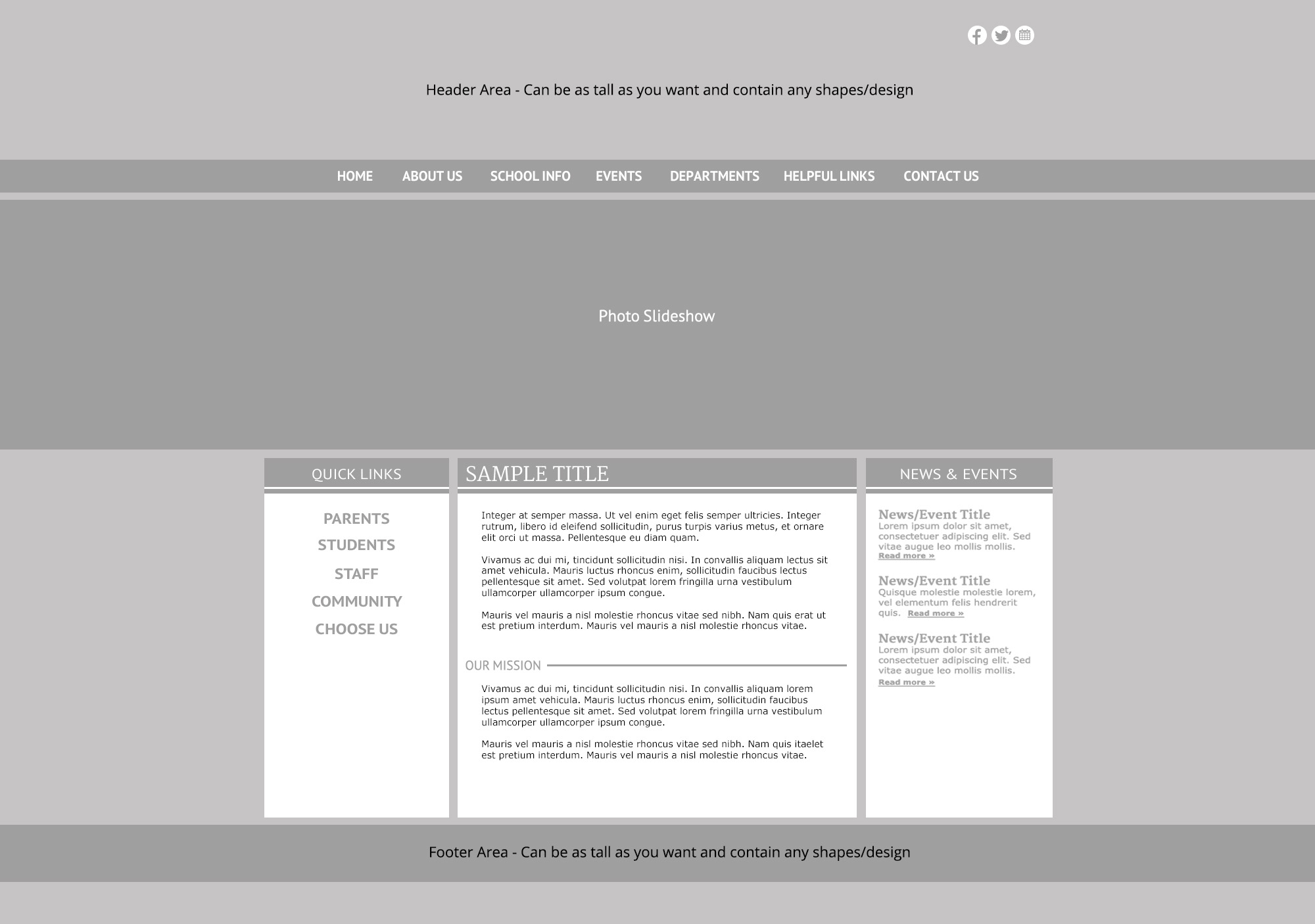 Custom Template School Websites 2