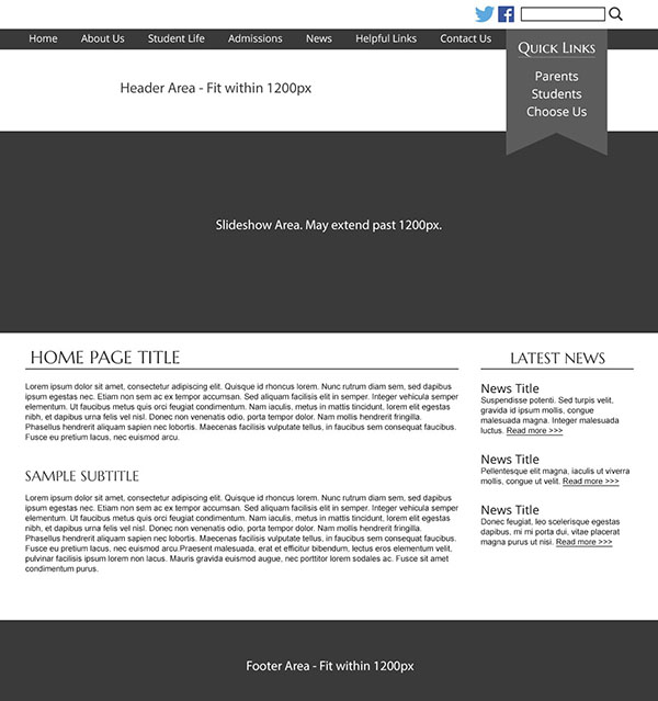 Custom Template School Websites 5a