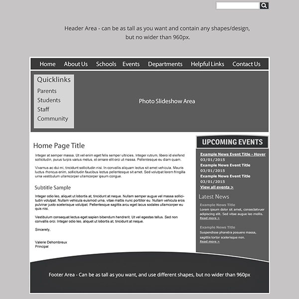 Custom Template School Websites 7a
