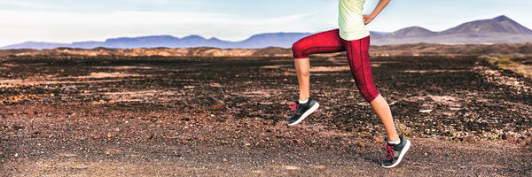 track runner keeping pace