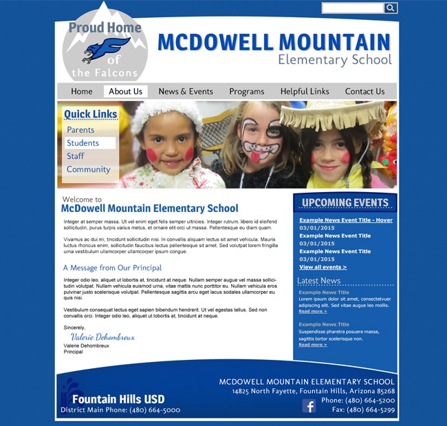 School Website Template