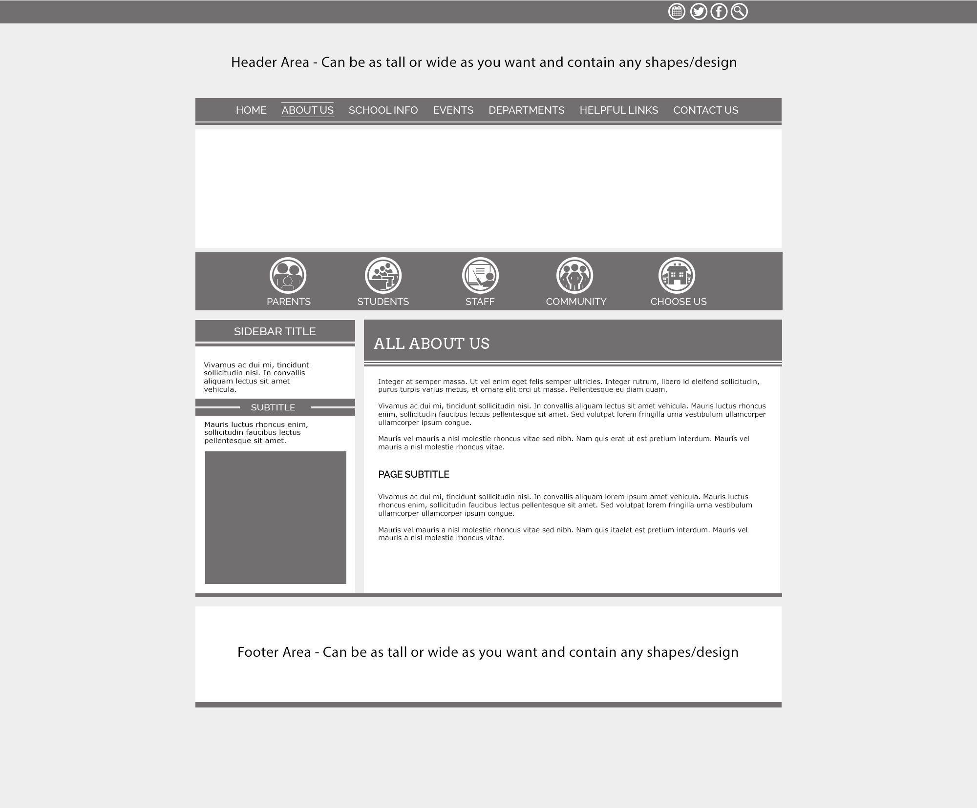 Custom Template School Websites Poplar Subpage