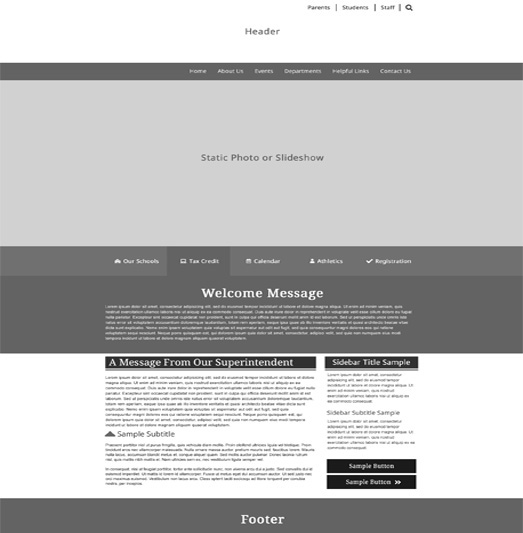 Custom Template School Websites Joshua Home
