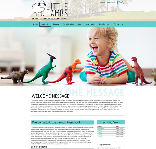 Example of Little Lambs Preschool