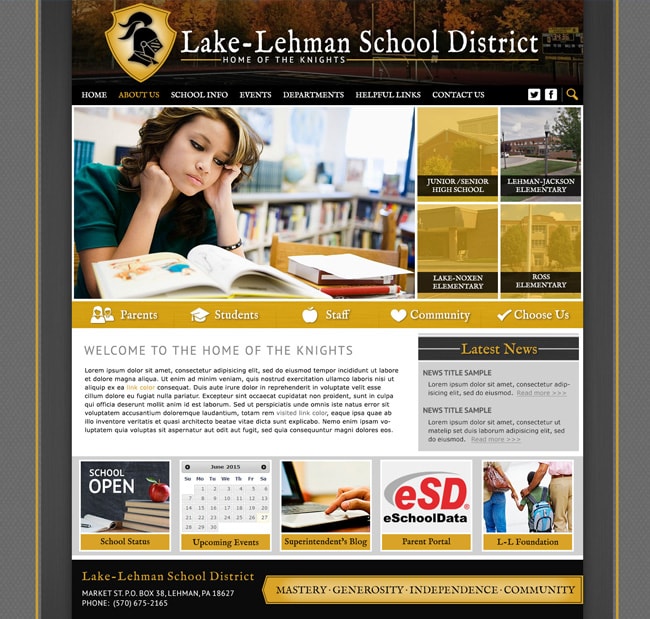 Website for Districts: Fremont County