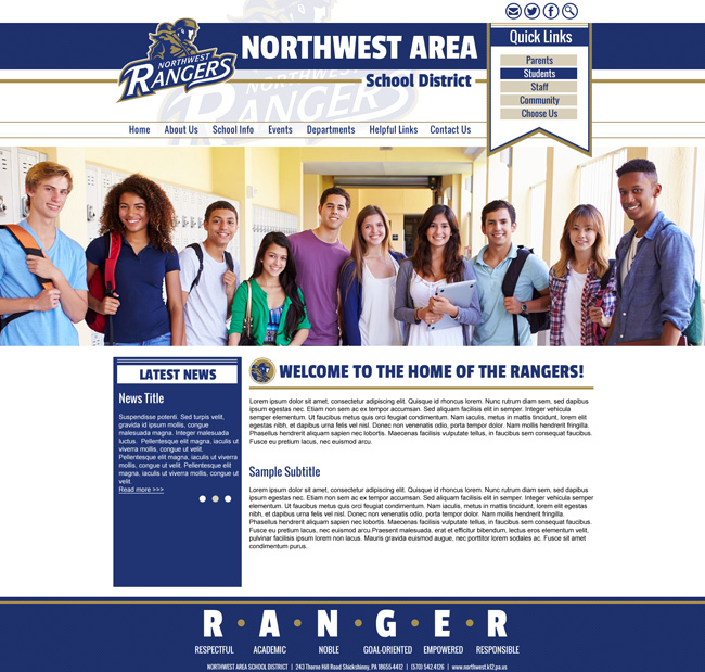 Public School Template: Northwest Area School District
