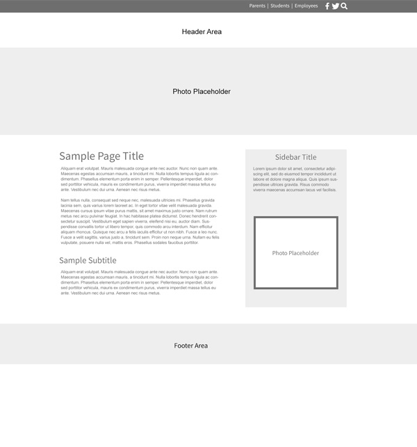 Custom Template School Websites Pecan Subpage