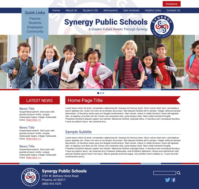 Public School Template: Synergy Public Schools