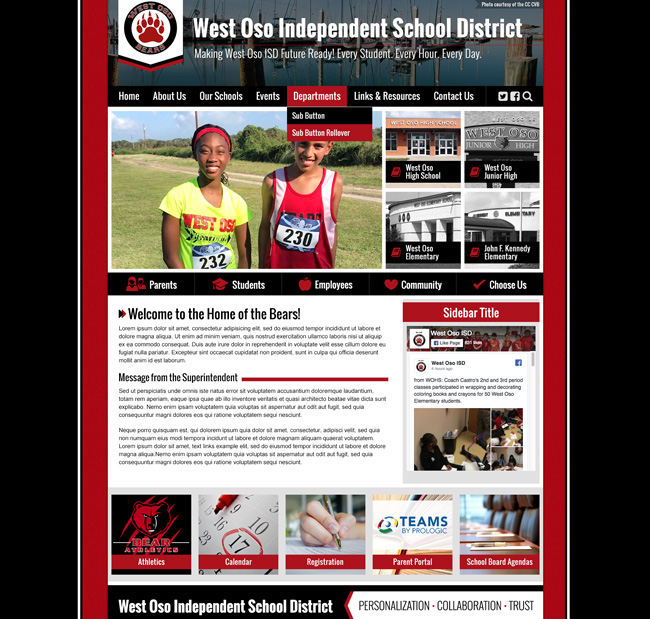 Website for Districts: West Oso School District