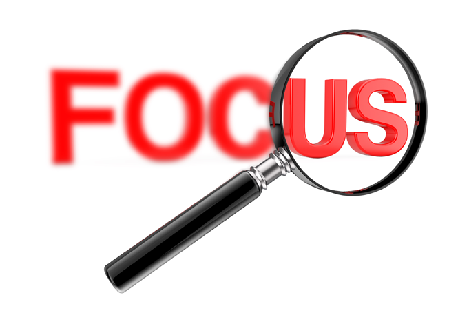 magnifying glass to help site visitors focus