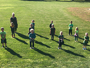 Mrs. Petersen's kindergarten class in Lowden