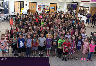 large group of students