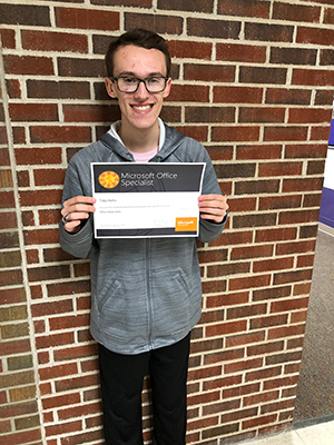student with award