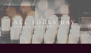 All Souls Day flyers with candles