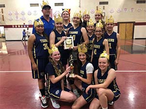 middle school girls basketball team basketball team at the Lowell Jaguar Basketball Classic Tournament