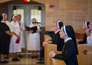 Nuns praying