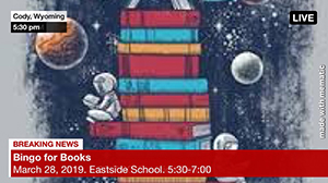 Breaking News - Bingo for Books - March 28, 2019 - Eastside School - 5:30-7:00 p.m.