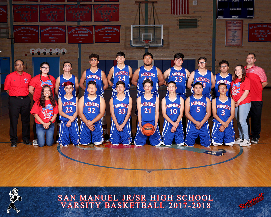 San Manuel Jr/Sr High School Varsity Boys Basketball 2017-2018