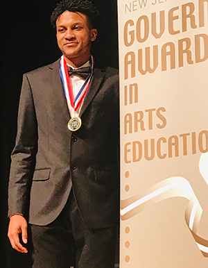 Malachi Lewis and New Jersey Governor's Award in Arts Educationaward
