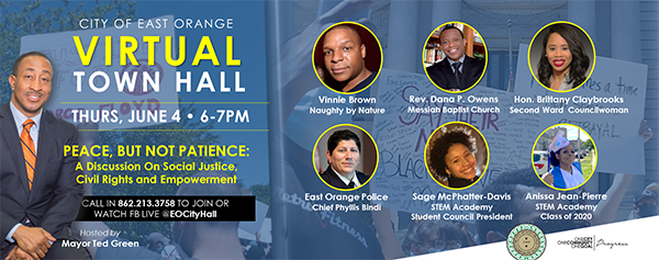 Virtual Town Hall flyer