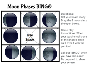 Moon Bingo game