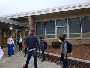 Students entering school