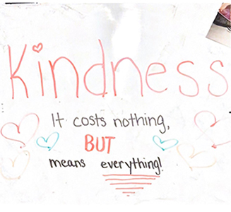 kindness it costs nothing, but means everything
