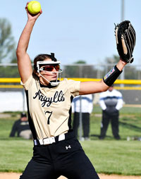 Madison-Grant pitcher Elizabeth throws pitch