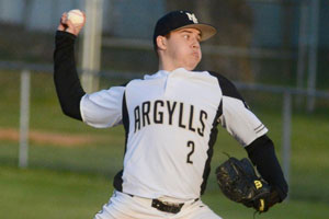 Madison-Grant senior Nick Evans delivers a pitch