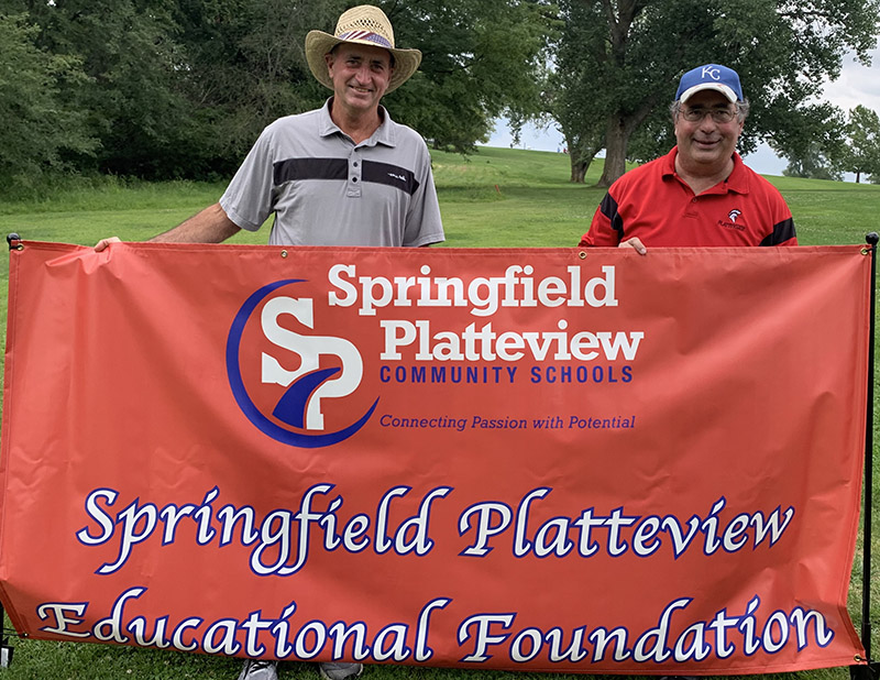 Board of Directors: Tim Lorenz and Kyle Fisher at the 2020 Foundation Golf Tournament