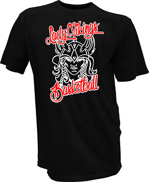 Lady Vikings Basketball T-shirt