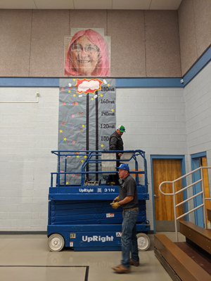 Maintenance hanging the thermometer for reading challenge