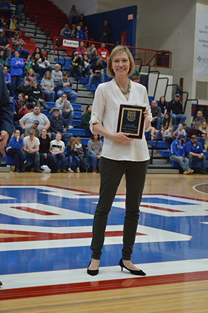 JCHS Alumni Hall of Fame Member with award