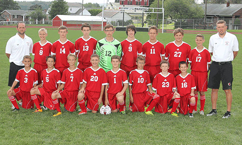 2016-2017 Junior High Boys Soccer team