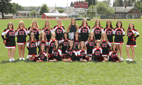 2016-2017 Junior High Cheer team