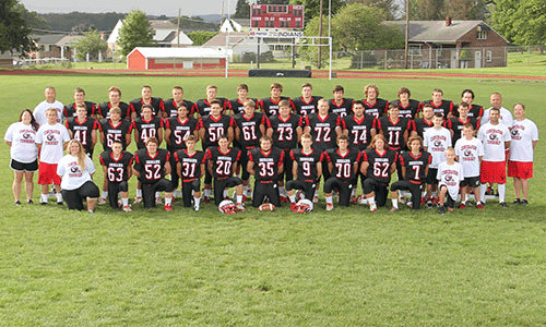 2016-2017 Varsity Football team