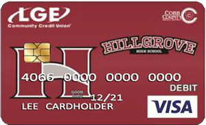 LGE Community Credit Union Hillgrove High School VISA Spirit Card