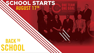 Back to school! School starts August 17th.