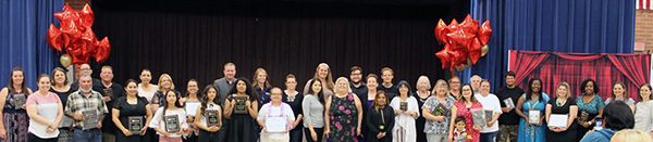 P.A.S.S. awards recipients for the 2018-2019 school year