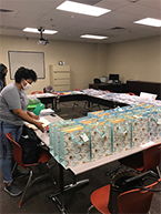 Gift bags of school materials