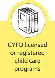 CYFD licensed or registered child care programs