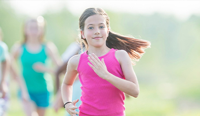 girl running