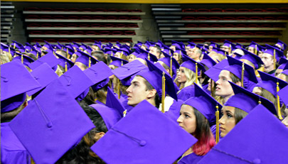 group of graduating seniors