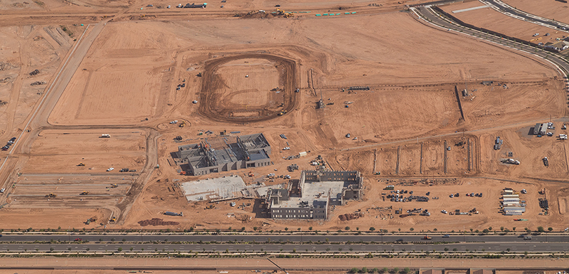 Eastmark High School under construction